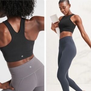 New Athleta  Conscious Crop Black‎ Tank Top.